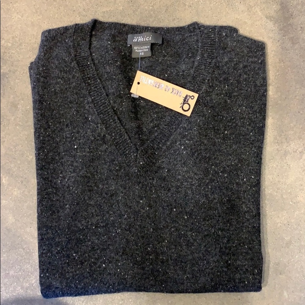 V Neck Cashmere Sweater